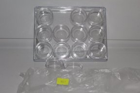 Набор баночек 12 шт., в пластиковой коробке, 16 х 12 см