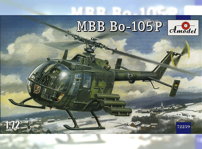 Сборная модель Немецкий ударный вертолет MBB Bo-105P