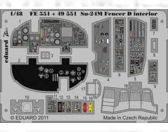 Su-24M Fencer D interior S.A. TRUMPETER