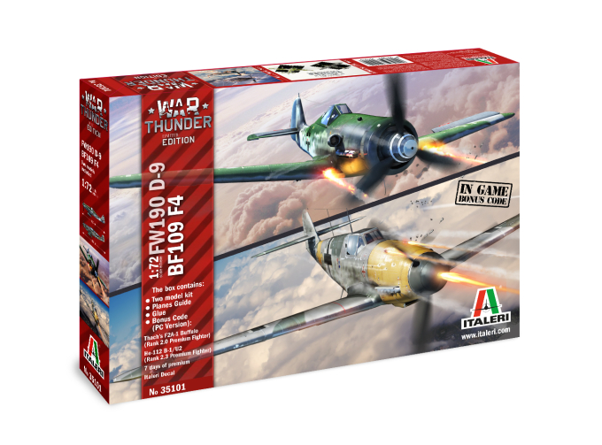Сборная модель BF109 F4 and FW 190 D9