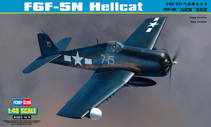 Сборная модель Grumman F6F-5N Hellcat