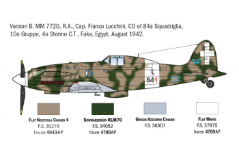 Сборная модель MACCHI Mc.202 Folgore Wwii - Italian Army 1940 