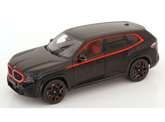 BMW XM (2023), matt-black red