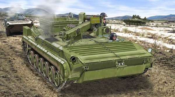 Сборная модель Бронированная ремонтно-эвакуационная машина БРЭМ-2