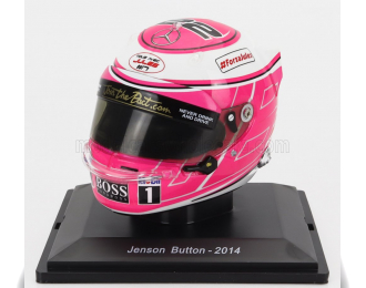 HELMET F1 Casco - Mclaren Mp4/29 Mercedes N22 Season (2014) Jenson Button, Pink White