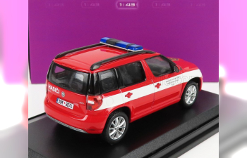 SKODA Yeti Suv Facelift (restyling) Fire Engine (2013), Red White