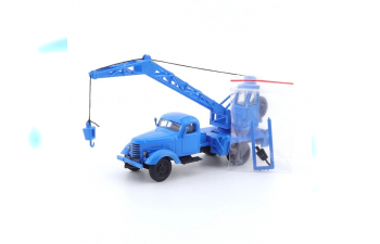 FAW Jiefang CA10 Truck Crane, blue