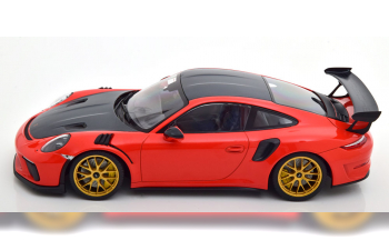 PORSCHE 911 (991 II) GT3 RS Weissach Package (2019), orange/carbon-grau