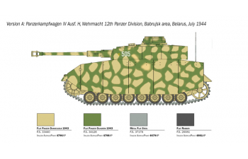 Сборная модель Pz. Kpfw. IV Ausf. H