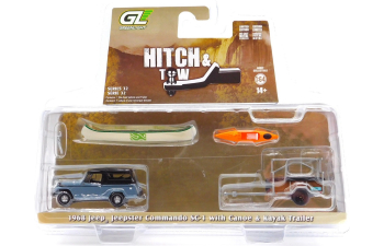 JEEP Jeepster Commando SC-1 4x4 с прицепом для каное и каяком (1968), Gray/Black