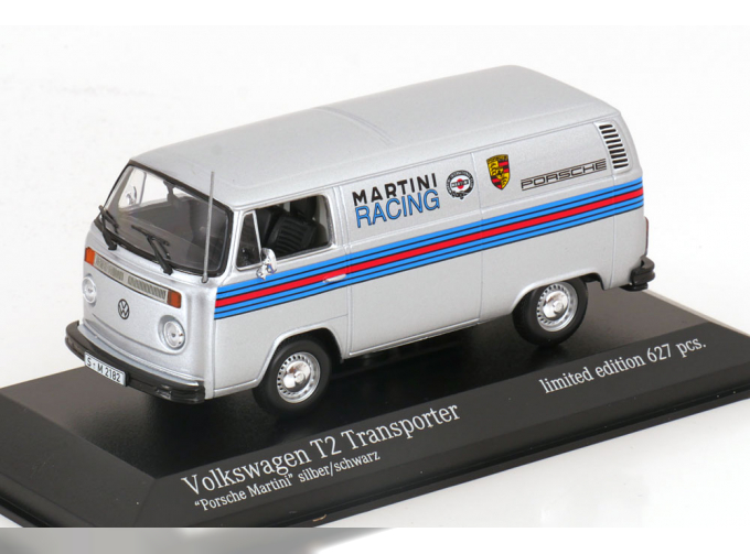 VOLKSWAGEN T2 Kasten Martini Racing (1972), silver black