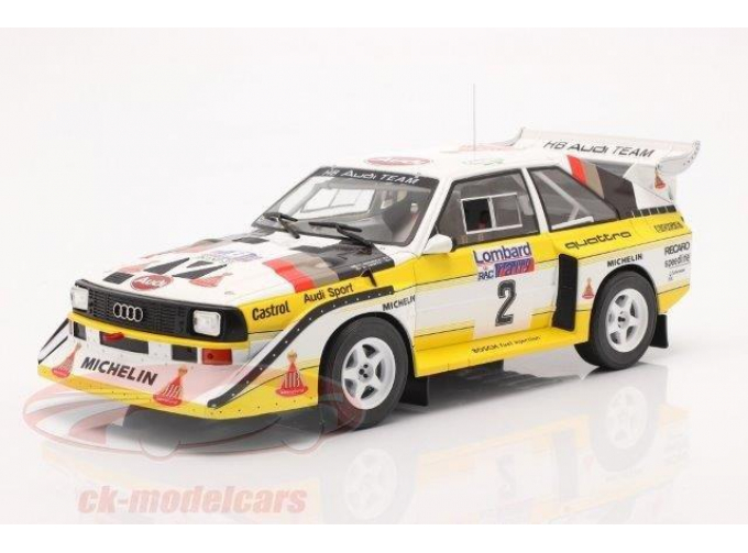 AUDI Sport Quattro S1 #2 "HB Audi Team" Mikkola/Hertz Lombard RAC Rally 1985