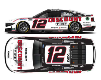 Ford Mustang #12 Ryan Blaney *Discount Tire* black/red/white 2025