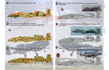 NEW A-10 Thunderbolt II Wet decal