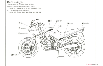 Сборная модель Honda MC08 VT250F (1984)
