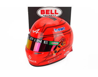 BELL HELMET Team Bwt Alpine N 31 Esteban Ocon Monaco Gp F1 A523, (2023), Red Fluo