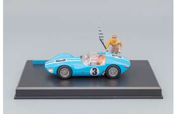 VAILLANT №3 Spider Le Mans (1961) - With Figures, Light Blue White