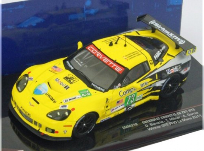 CORVETTE C6 ZR1 73 O.Bereta/T.Milner/A.Garcia Winner GTE Pro Le Mans 2011, yellow