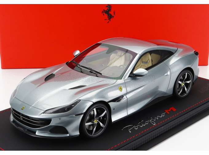 FERRARI Portofino M (modificata) Spider Closed Roof (2020) - Con Vetrina - With Showcase, Grigio Titanio - Grey Met