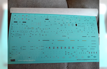 Декаль для F-16 Fighting Falcon Low-Viz, с тех. надписями