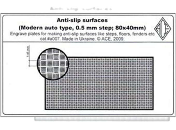 Набор фототравления противоскользящие поверхности