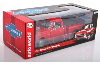 CHEVROLET C10 Stepside (1968), light red black