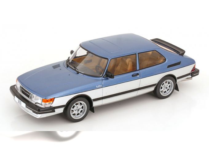 SAAB 900 Turbo (1981), light blue/ silver