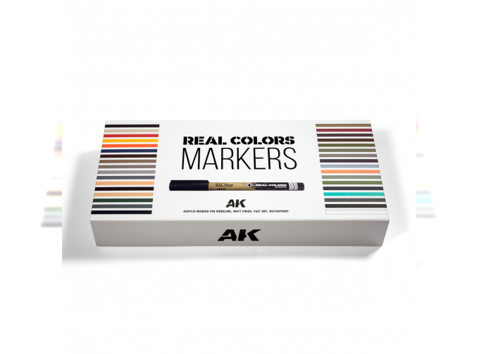 Набор акриловых маркеров Real Colors маркеров, 34 шт. / SPECIAL BOX RC MARKERS – 34 units