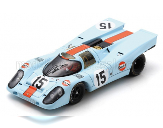 PORSCHE 917k Team John Wyer Automotive Engineering Ltd. Gulf №15 12h Sebring (1970) Jo Siffert - Pedro Rodriguez - Leo Kinnunen, Light Blue Orange