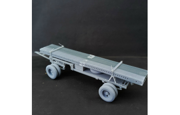 Сборная модель Прицеп Литер Б тракторного тяжелого понтонного парка Н2П обр. 1940г