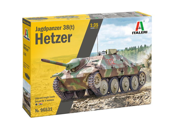 Сборная модель Jagdpanzer 38 (t) Hetzer German Army 1943