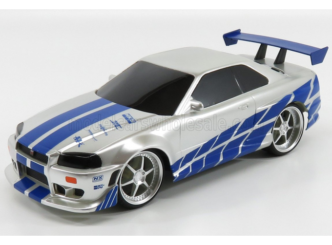 NISSAN Brian's Skyline Gt-r (1999) - Fast & Furious Ii (2003), Silver Blue