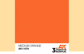 Краска акриловая 3rd Generation Medium Orange 17ml