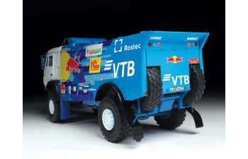 Сборная модель Российский гоночный грузовик 4х4 КАМАЗ 43509