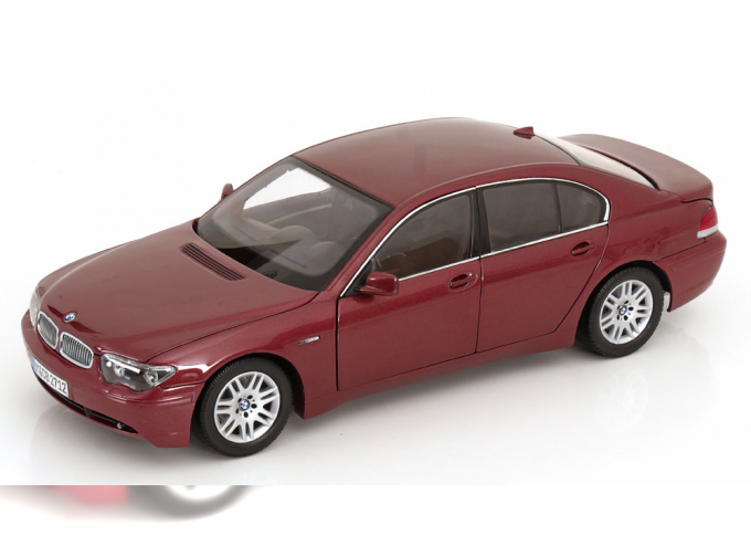 BMW 7er Serie E65 (2001), red metallic