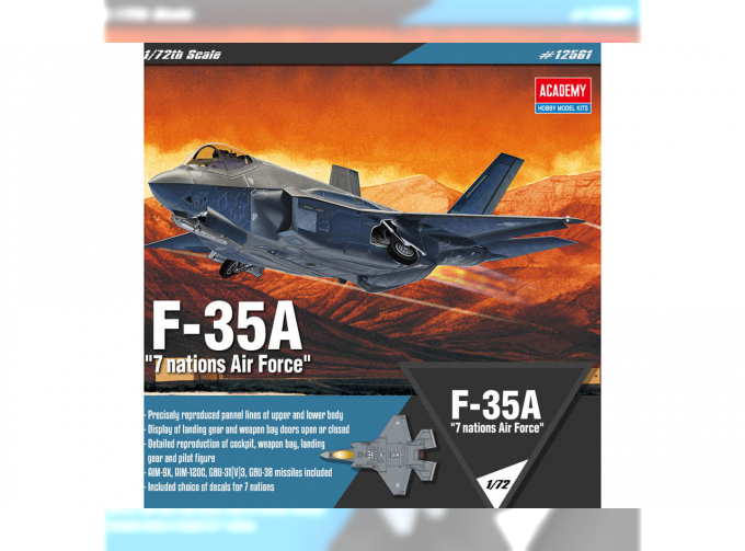 Сборная модель Самолёт F-35A 'seven nations Air Force'