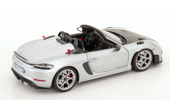 PORSCHE 718 (982) Spider Rs Weissach Package (2023), Silver Met