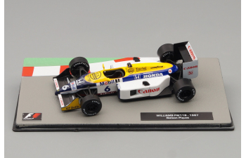 WILLIAMS FW11B #6 "Canon Williams Honda Team" Nelson Piquet Чемпион мира (1987), white / yellow / blue