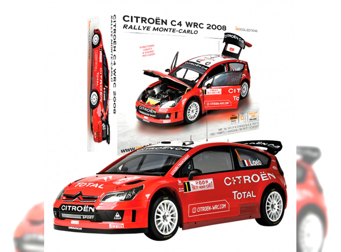 Сборная модель CITROEN C4 WRC No 1 Rally Monte Carlo World Champion, Loeb/Elena (2008)