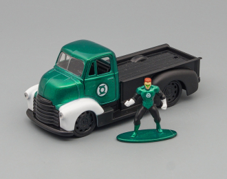 CHEVROLET Coe Truck With Green Lantern Figure (1952), Green Black