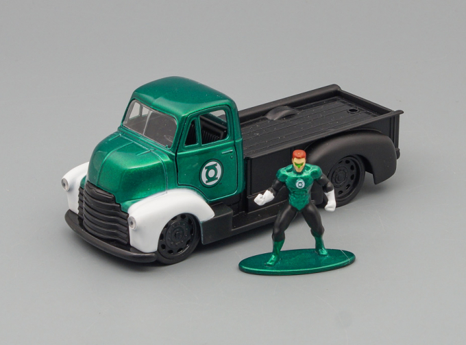 CHEVROLET Coe Truck With Green Lantern Figure (1952), Green Black