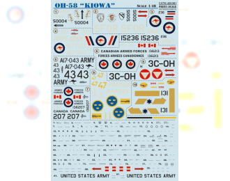 Декаль Kiowa Helicopter Part 2