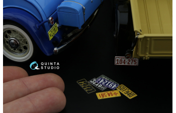 3D Декаль Автомобильные номера США, юго-западные штаты, 1910-1940 (для всех моделей) (на метал. основании)