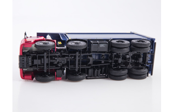 Камский грузовик 65801-T5 самосвал, красный / синий