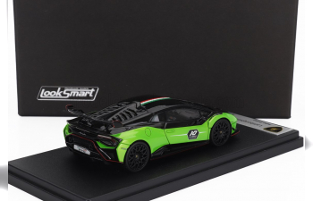 LAMBORGHINI Huracan Sto Lp640-2 №10 Italian Stripe (2023) - 10th Anniversary, Green Black