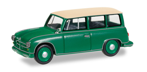 AWZ P70 Kombi, green / beige