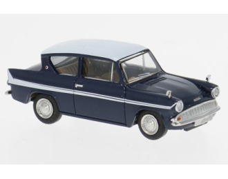 FORD  Anglia (1959), dark blue/white