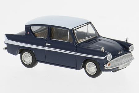 FORD  Anglia (1959), dark blue/white