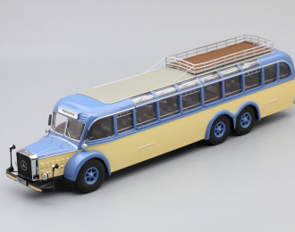 MERCEDES-BENZ O10000 Bus, blue / cream / grey