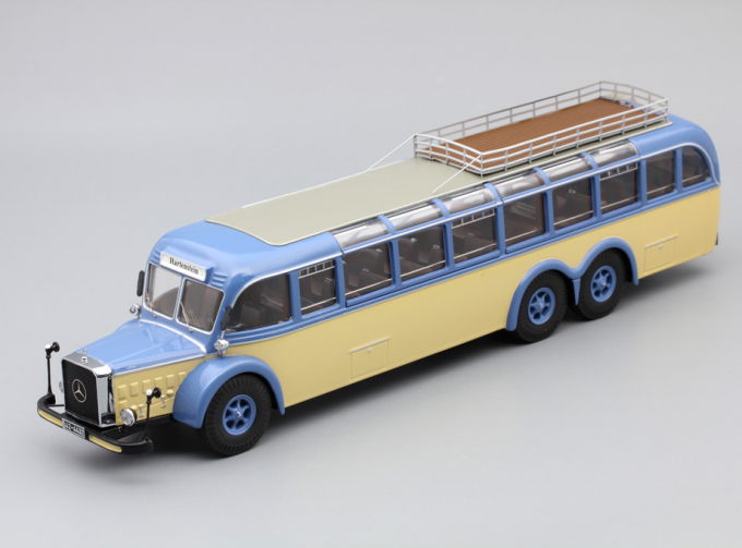 MERCEDES-BENZ O10000 Bus, blue / cream / grey